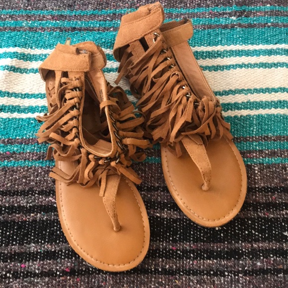 not rated fringe sandals
